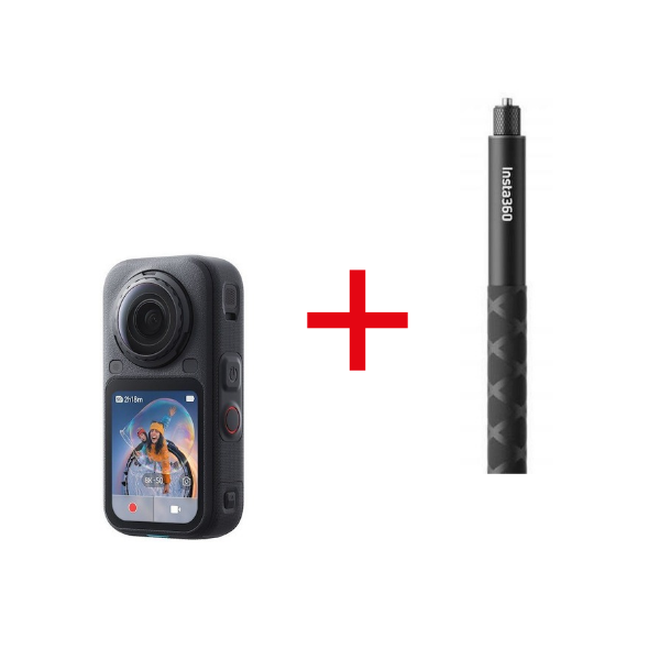 Insta360 X6 Standard Black + Bastone invisibile per Insta360